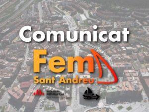 Comunicat Fem Sant Andreu